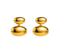 Golden Pebble Drop Earrings