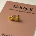 Crystal Heart Studs