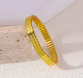 Geometric Gold Bracelet (Adjustable)