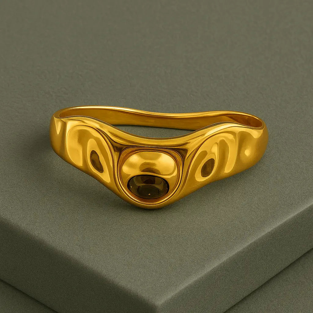 Gold Abstract Kada