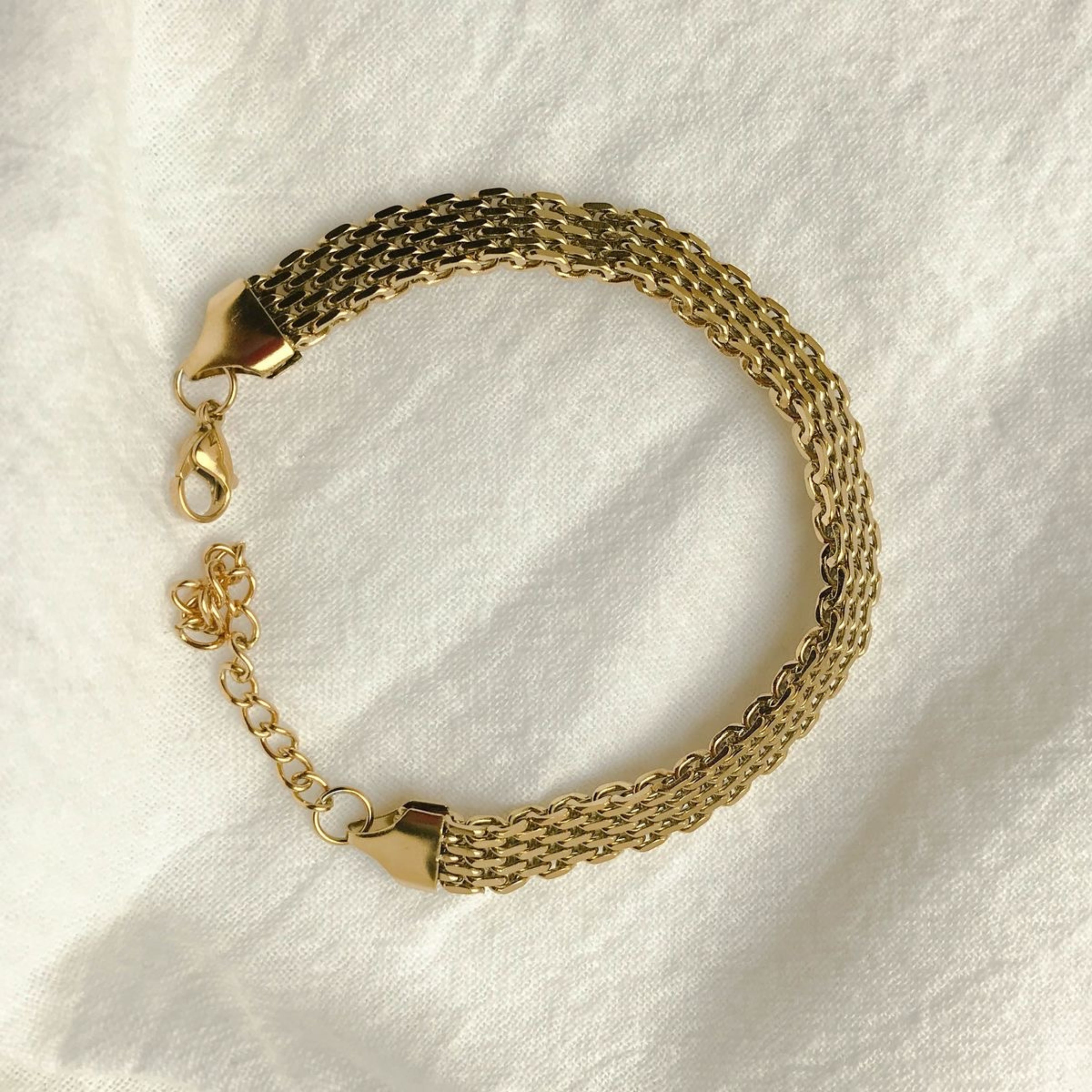 Gold Watch Link Bracelet