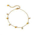 Heartbeat Drops Charm Bracelet in Gold