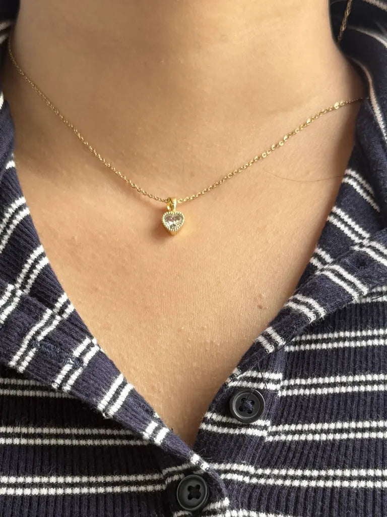 Celeste Heart Pendant Necklace