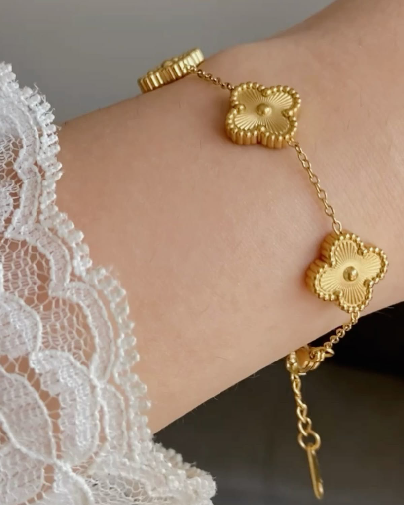 Gold Clover Bracelet