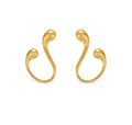Sculpted Gold Curve Earrings