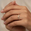 Zigzag Crystal Band Ring